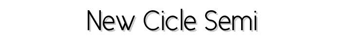 New Cicle Semi font